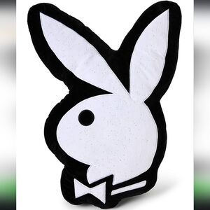 Brand new Playboy Bunny Pillow Black & White Pillow with glitter.